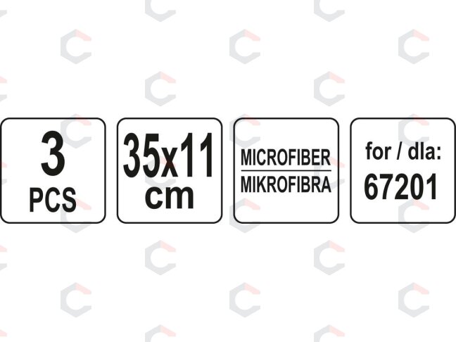 Mikropluoštas garo plovikliui 67201 - 3 vnt (67204) 4
