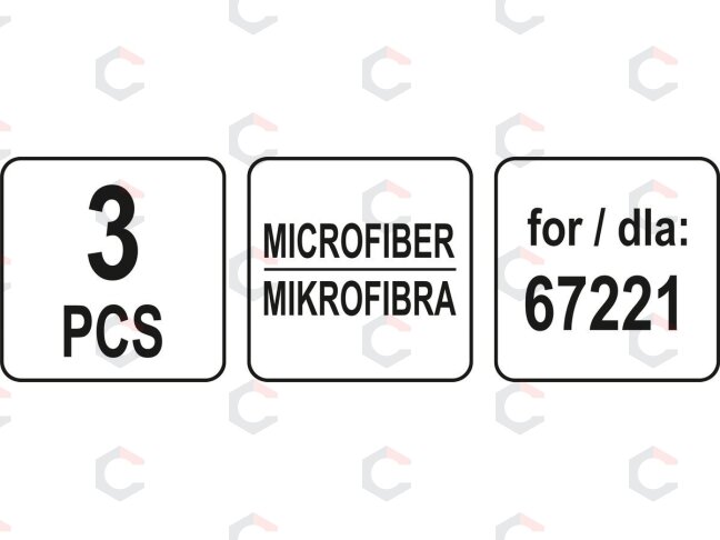Mikropluoštas garų šluotai 67221 - 3 vnt (67223) 4 Mikropluoštas garų šluotai 67221 - 3 vnt (67223) 4