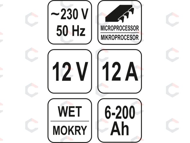 Mikroprocesorinis impulsinis akumuliatorių pakrovėjas | 12V 12A 6-200ah (YT-8302) 3 Mikroprocesorinis impulsinis akumuliatorių pakrovėjas | 12V 12A 6-200ah (YT-8302) 3