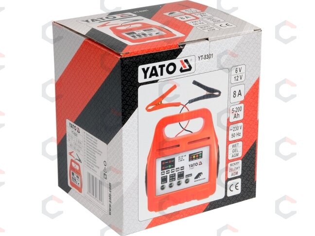 Mikroprocesorinis impulsinis auto pakrovėjas | 6/12V 8A 5-200ah (YT-8301) 1