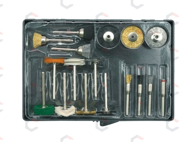 Mini šveitimo, poliravimo antgalių rinkinys | 17 vnt (25411) Mini šveitimo, poliravimo antgalių rinkinys | 17 vnt (25411)