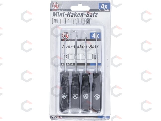 Miniatiūrinių kabliukų rinkinys | 4 vnt. (8016) 2