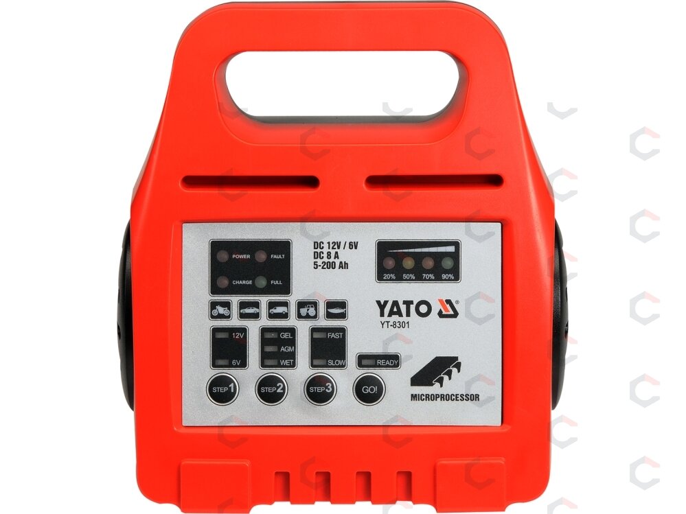 Mikroprocesorinis impulsinis auto pakrovėjas | 6/12V 8A 5-200ah (YT-8301)