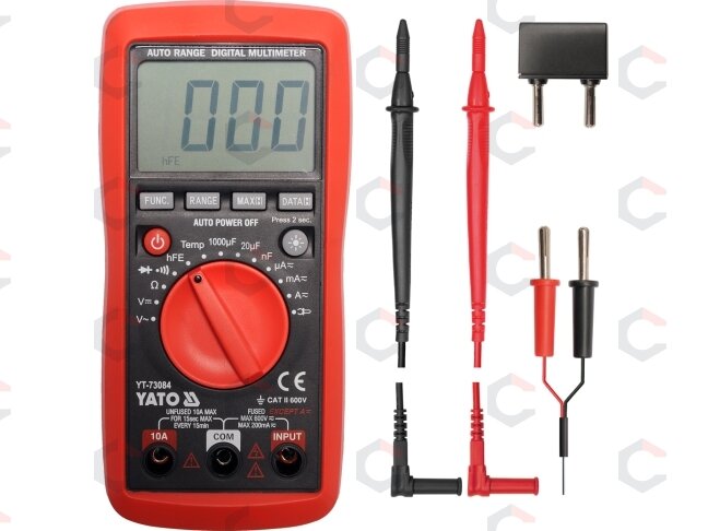 Multimetras / skaitmeninis multimetras, automatinis matavimo diapazonas (YT-73084) Multimetras / skaitmeninis multimetras, automatinis matavimo diapazonas (YT-73084)