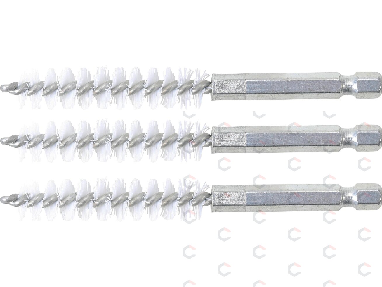 Nailono šepečiai vamzdeliams | 11 mm | 6,3 mm (1/4") | 3 vnt. (3078-11-N) Nailono šepečiai vamzdeliams | 11 mm | 6,3 mm (1/4") | 3 vnt. (3078-11-N)