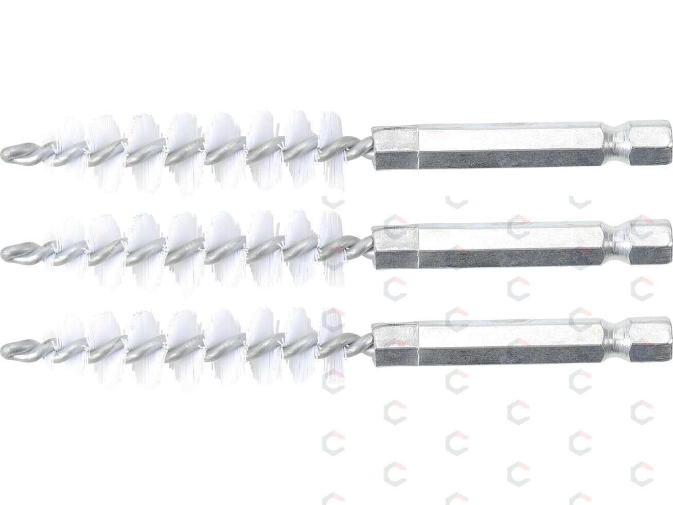 Nailono šepečiai vamzdeliams | 12 mm | 6,3 mm (1/4") | 3 vnt. (3078-12-N) Nailono šepečiai vamzdeliams | 12 mm | 6,3 mm (1/4") | 3 vnt. (3078-12-N)