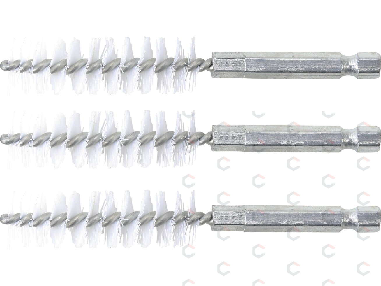 Nailono šepečiai vamzdeliams | 15 mm | 6,3 mm (1/4") | 3 vnt. (3078-15-N) Nailono šepečiai vamzdeliams | 15 mm | 6,3 mm (1/4") | 3 vnt. (3078-15-N)