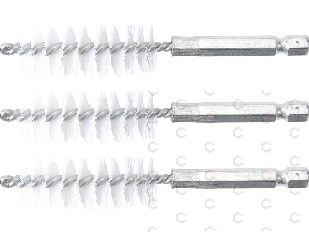 Nailono šepečiai vamzdeliams | 17 mm | 6,3 mm (1/4") | 3 vnt. (3078-17-N) Nailono šepečiai vamzdeliams | 17 mm | 6,3 mm (1/4") | 3 vnt. (3078-17-N)