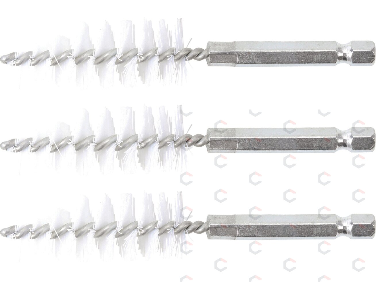 Nailono šepečiai vamzdeliams | 18 mm | 6,3 mm (1/4") | 3 vnt. (3078-18-N) Nailono šepečiai vamzdeliams | 18 mm | 6,3 mm (1/4") | 3 vnt. (3078-18-N)