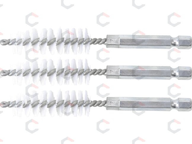 Nailono šepečiai vamzdeliams | 14 mm | 6,3 mm (1/4") | 3 vnt. (3078-14-N) Nailono šepečiai vamzdeliams | 14 mm | 6,3 mm (1/4") | 3 vnt. (3078-14-N)