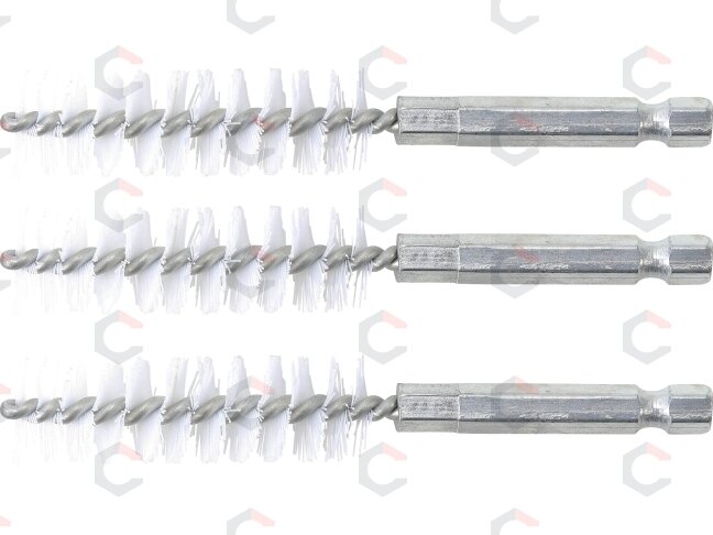 Nailono šepečiai vamzdeliams | 15 mm | 6,3 mm (1/4") | 3 vnt. (3078-15-N) Nailono šepečiai vamzdeliams | 15 mm | 6,3 mm (1/4") | 3 vnt. (3078-15-N)