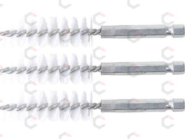 Nailono šepečiai vamzdeliams | 16 mm | 6,3 mm (1/4") | 3 vnt. (3078-16-N) Nailono šepečiai vamzdeliams | 16 mm | 6,3 mm (1/4") | 3 vnt. (3078-16-N)