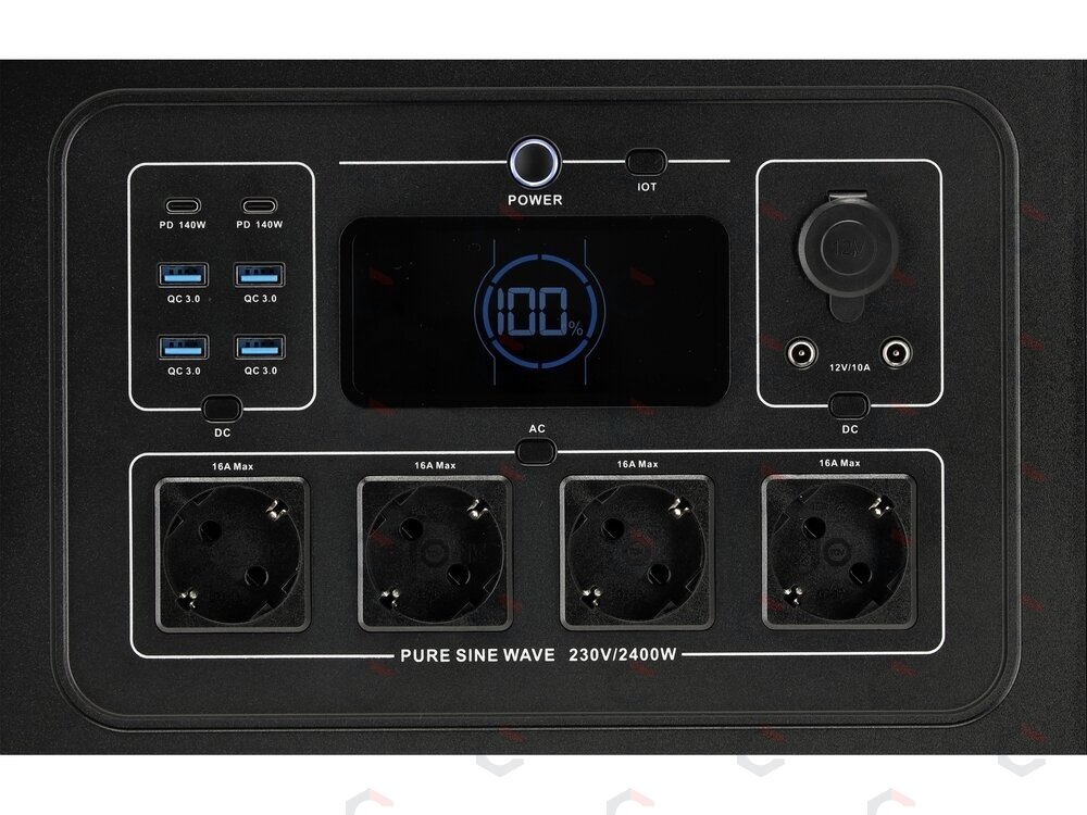 Nešiojama maitinimo stotis LiFePO4 | 2400 W | 2232 Wh (YT-83095) 3