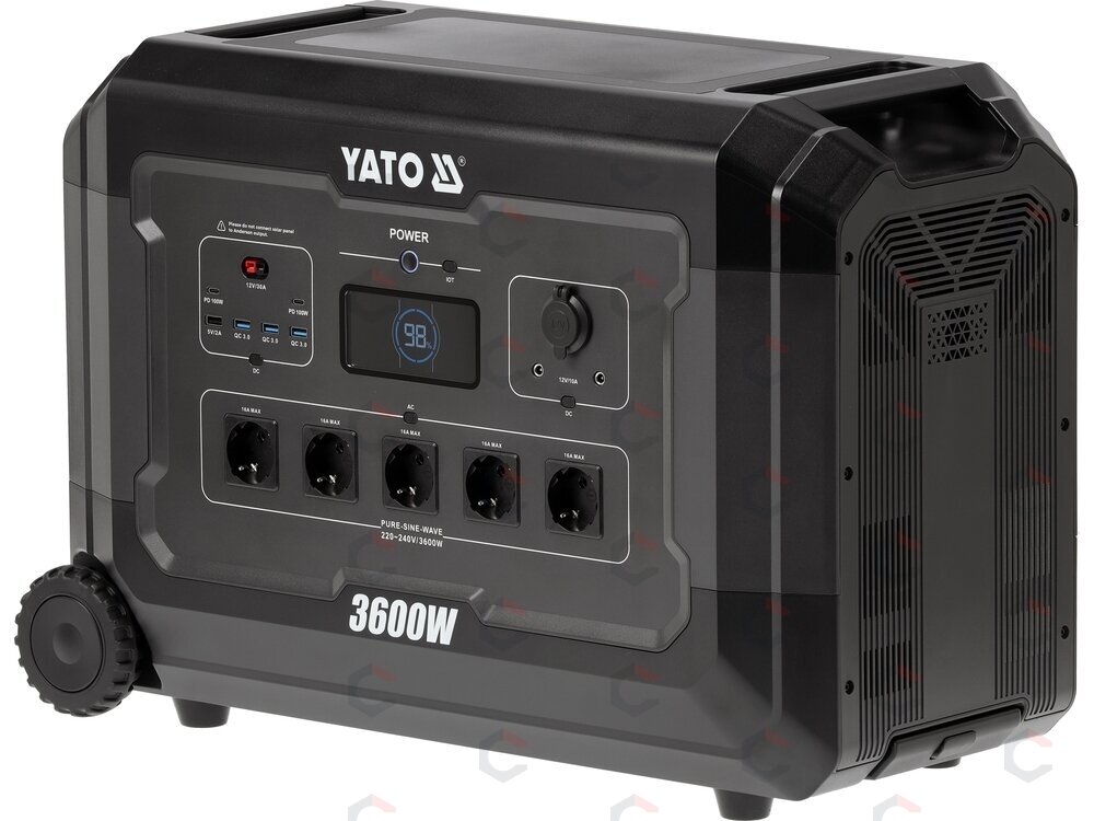 Nešiojama maitinimo stotis LiFePO4 | 3600 W | 3072 Wh (YT-83096) 1 Nešiojama maitinimo stotis LiFePO4 | 3600 W | 3072 Wh (YT-83096) 1