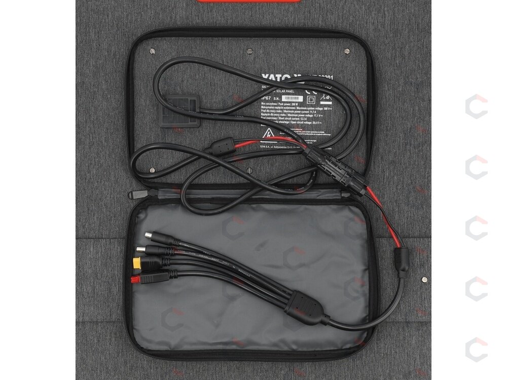 Nešiojamas sulankstomas saulės skydelis | 200 W galia | 4-in-1 adapteris (YT-98201) 5 Nešiojamas sulankstomas saulės skydelis | 200 W galia | 4-in-1 adapteris (YT-98201) 5
