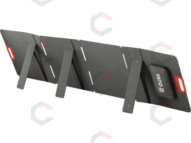 Nešiojamas sulankstomas saulės skydelis | 200 W galia | 4-in-1 adapteris (YT-98201) Nešiojamas sulankstomas saulės skydelis | 200 W galia | 4-in-1 adapteris (YT-98201)
