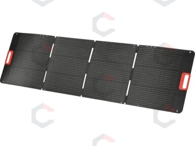 Nešiojamas sulankstomas saulės skydelis | 200 W galia | 4-in-1 adapteris (YT-98201) Nešiojamas sulankstomas saulės skydelis | 200 W galia | 4-in-1 adapteris (YT-98201)