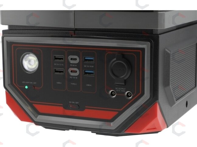Nešiojama maitinimo stotis 1200 W SU UPS, 917 WH, 230 V, USB-C PD | power bank (YT-83092) 6