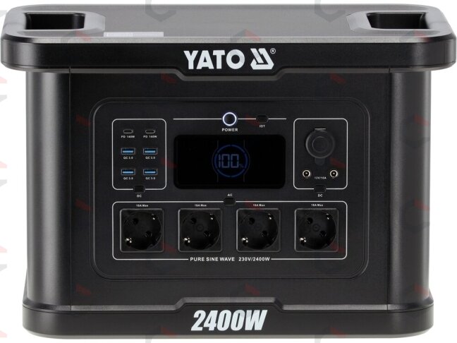 Nešiojama maitinimo stotis LiFePO4 | 2400 W | 2232 Wh (YT-83095) 2 Nešiojama maitinimo stotis LiFePO4 | 2400 W | 2232 Wh (YT-83095) 2