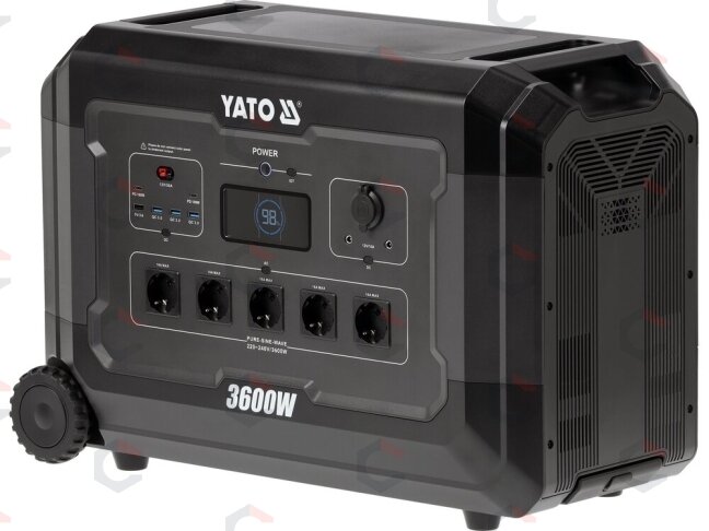 Nešiojama maitinimo stotis LiFePO4 | 3600 W | 3072 Wh (YT-83096) 1 Nešiojama maitinimo stotis LiFePO4 | 3600 W | 3072 Wh (YT-83096) 1