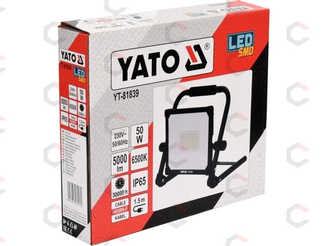 Nešiojamas prožektorius | SMD LED 50W 5000LM (YT-81839) 2 Nešiojamas prožektorius | SMD LED 50W 5000LM (YT-81839) 2