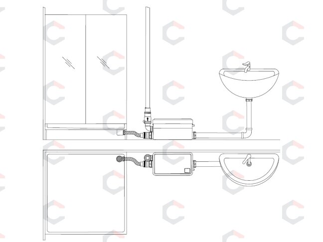 Nuotekų pompa / siurblys dušui ir kriauklei | be prijungimo į WC | 250W (75945) 3 Nuotekų pompa / siurblys dušui ir kriauklei | be prijungimo į WC | 250W (75945) 3