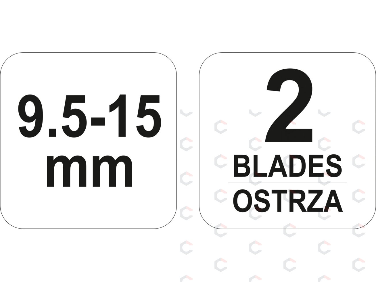 Oblius gipso plokščių kraštams | 2 peiliai (YT-76260) 4