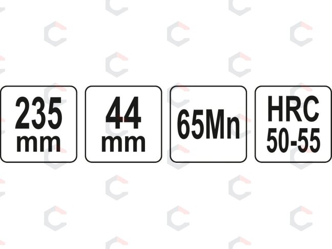 Oblius metalinis | peilis 44 mm | 235 mm (YT-62900) 3 Oblius metalinis | peilis 44 mm | 235 mm (YT-62900) 3