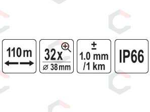 Optinis nivelyras | 32X 38 mm IP66 (YT-30550) 9 Optinis nivelyras | 32X 38 mm IP66 (YT-30550) 9