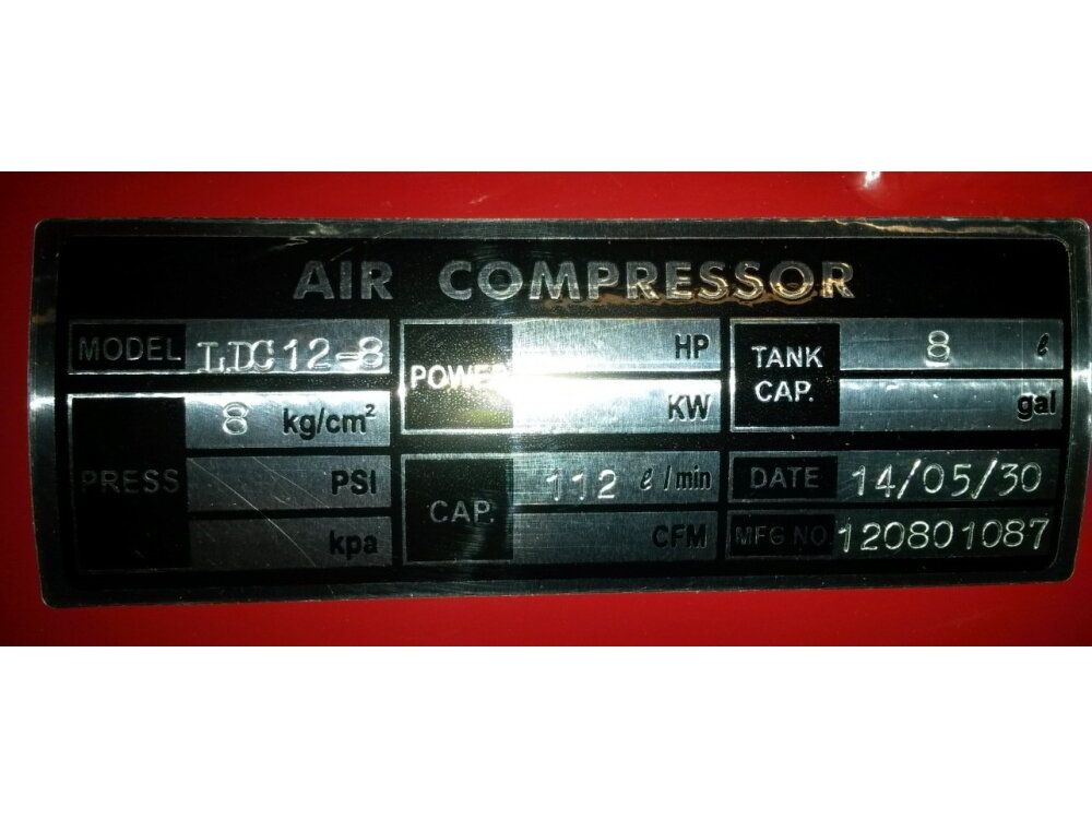 Oro kompresorius 12 V, 8 bar, 112 l/min, 8 l STAHLBERG (LDC12-8) 4