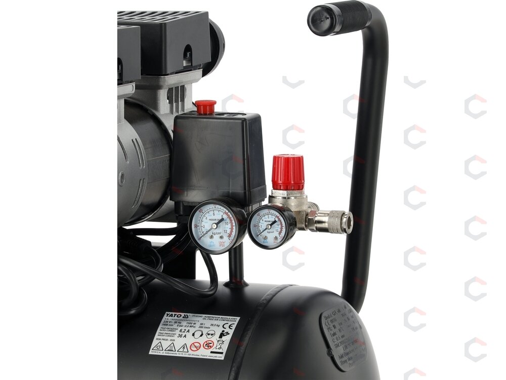 Oro kompresorius tylus | betepalinis | 50L/0.8MPA/8BAR/115PSI/ 280l/min | 1500 W (YT-23345) 5 Oro kompresorius tylus | betepalinis | 50L/0.8MPA/8BAR/115PSI/ 280l/min | 1500 W (YT-23345) 5