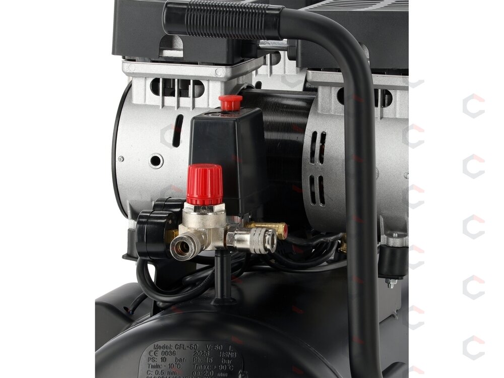 Oro kompresorius tylus | betepalinis | 50L/0.8MPA/8BAR/115PSI/ 280l/min | 1500 W (YT-23345) 6 Oro kompresorius tylus | betepalinis | 50L/0.8MPA/8BAR/115PSI/ 280l/min | 1500 W (YT-23345) 6