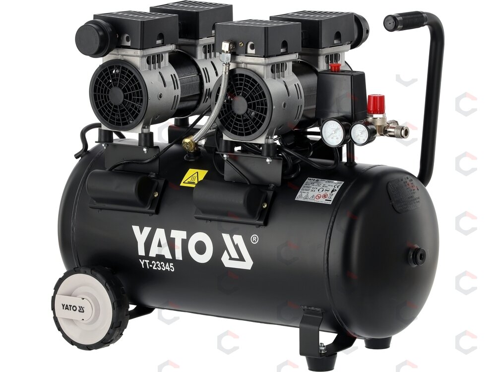Oro kompresorius tylus | betepalinis | 50L/0.8MPA/8BAR/115PSI/ 280l/min | 1500 W (YT-23345) Oro kompresorius tylus | betepalinis | 50L/0.8MPA/8BAR/115PSI/ 280l/min | 1500 W (YT-23345)
