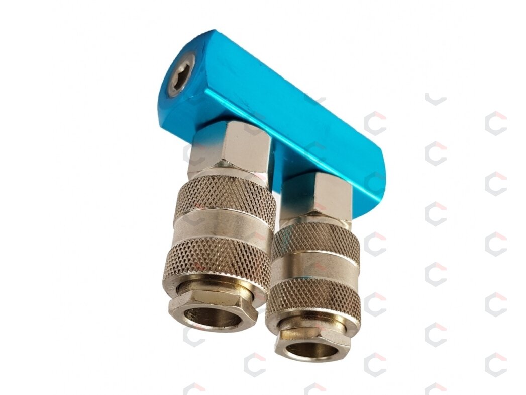 Oro paskirstytojas | 2 lizdai | 1/4" (AH12002) 1 Oro paskirstytojas | 2 lizdai | 1/4" (AH12002) 1