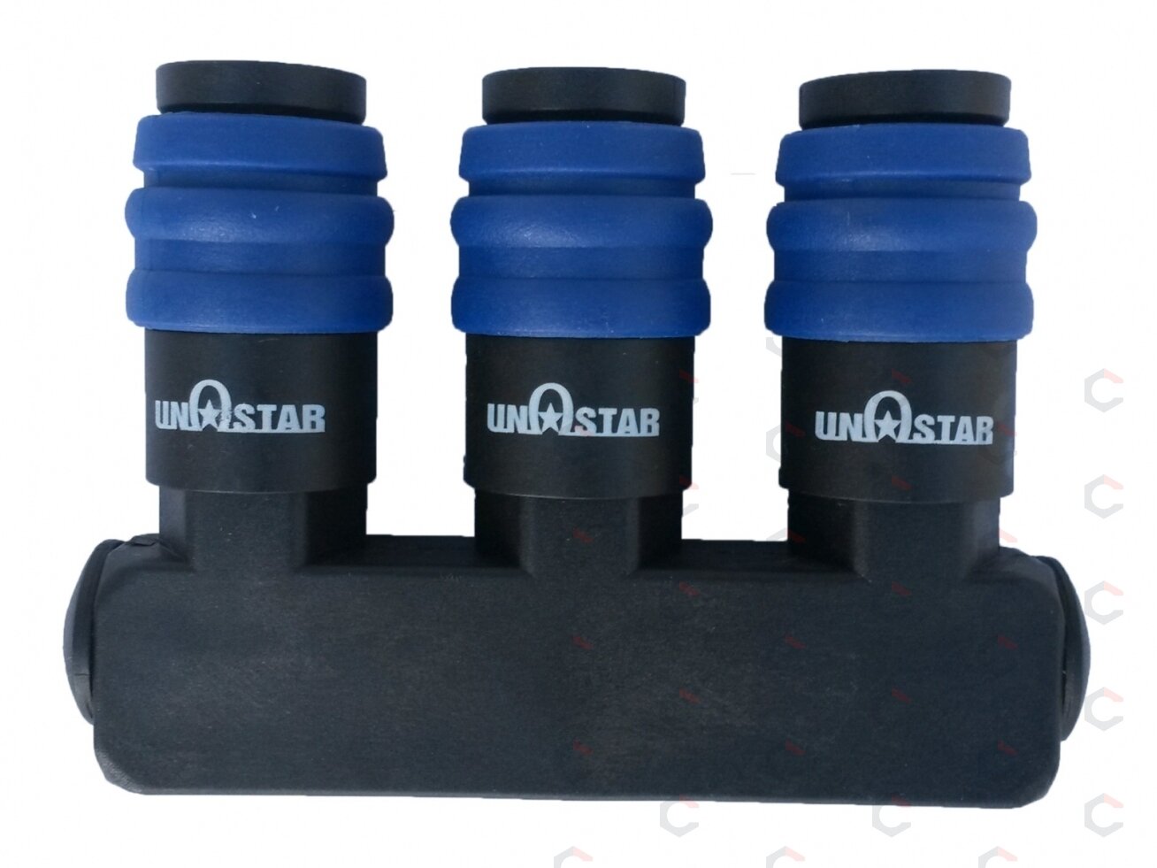 Oro paskirstytojas su 3 lizdais tiesus 1/4" (TSC-3) 1 Oro paskirstytojas su 3 lizdais tiesus 1/4" (TSC-3) 1