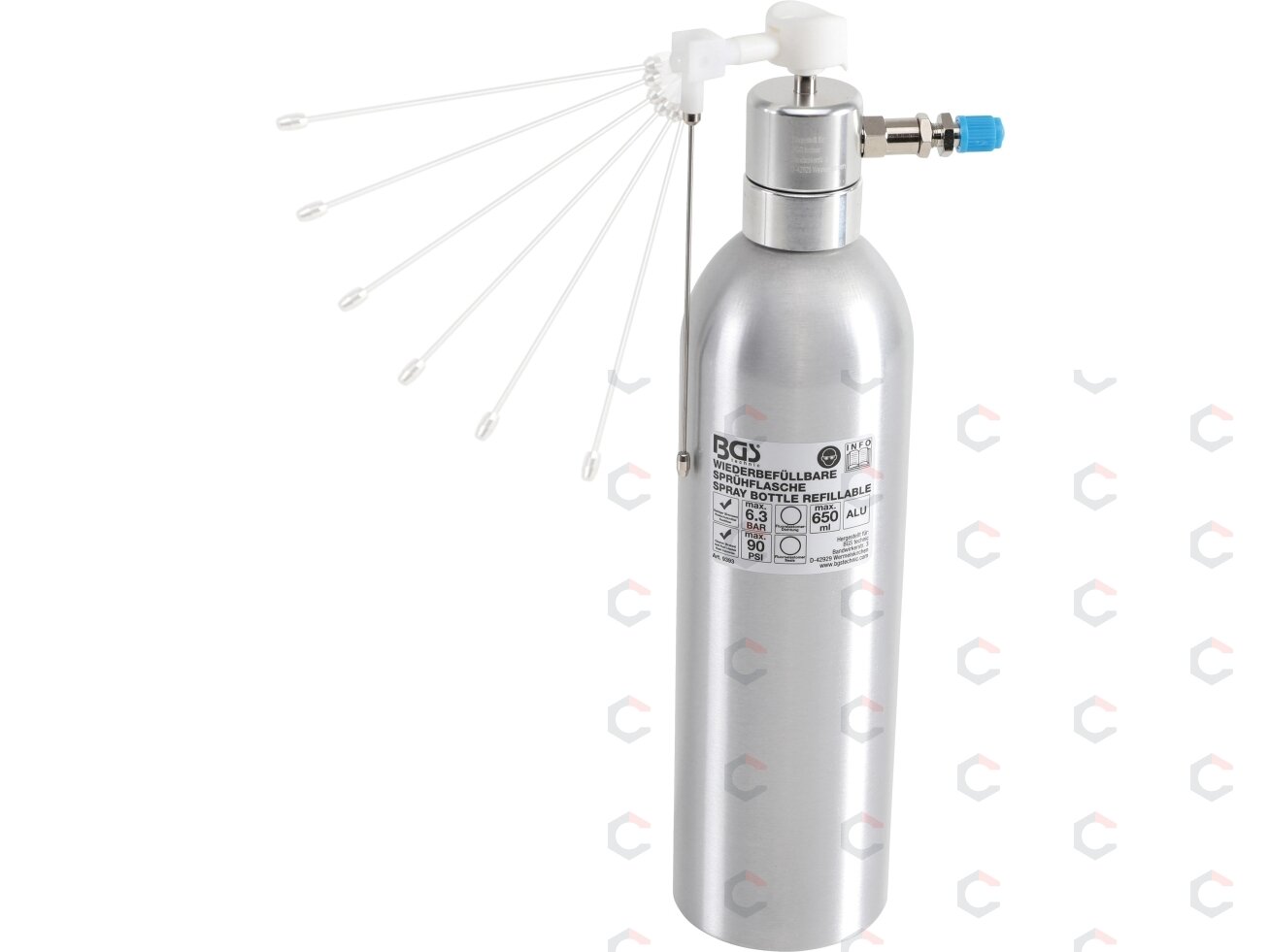 Oro purškimo tara | aliuminis | 650 ml (9393) Oro purškimo tara | aliuminis | 650 ml (9393)