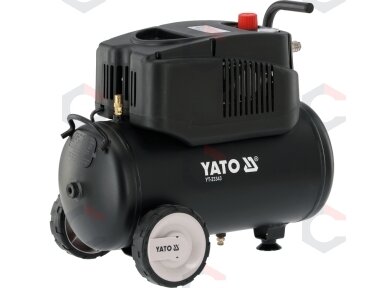 Oro kompresorius | be alyvos | 24 l | 1200 W | 8 bar (YT-23343) Oro kompresorius | be alyvos | 24 l | 1200 W | 8 bar (YT-23343)