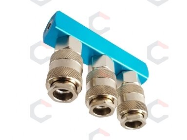 Oro paskirstytojas | 3 lizdai | 1/4" (AH12003) Oro paskirstytojas | 3 lizdai | 1/4" (AH12003)