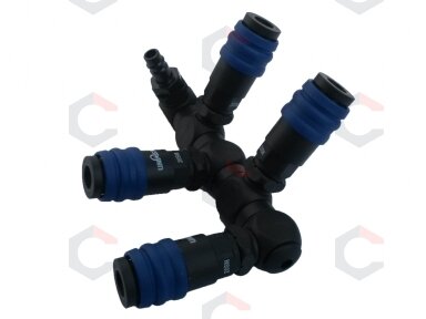 Oro paskirstytojas su 5 elementais rotacinis, 360 laipsnių 1/4" (TSC-360) Oro paskirstytojas su 5 elementais rotacinis, 360 laipsnių 1/4" (TSC-360)