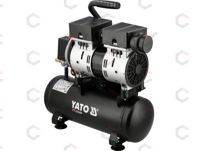 Oro kompresorius tylus | betepalinis | 6L/0.8MPA/8BAR/116PSI/ 107l/min | 550 W (YT-23340) Oro kompresorius tylus | betepalinis | 6L/0.8MPA/8BAR/116PSI/ 107l/min | 550 W (YT-23340)