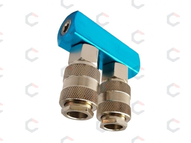 Oro paskirstytojas | 2 lizdai | 1/4" (AH12002) 1 Oro paskirstytojas | 2 lizdai | 1/4" (AH12002) 1