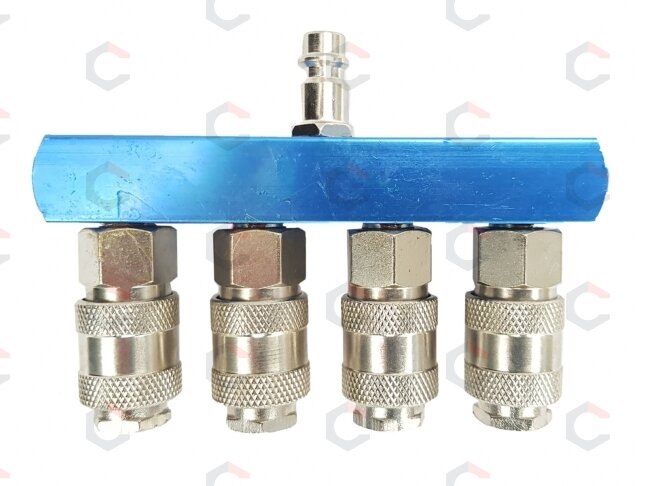 Oro paskirstytojas | 4 lizdai | 1/4" (LF-20) Oro paskirstytojas | 4 lizdai | 1/4" (LF-20)