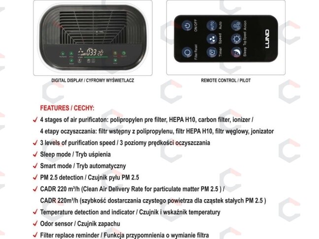 Oro valytuvas | galia 40W | 220 m3 / h (66930) 7