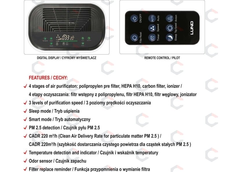 Oro valytuvas | galia 40W | 220 m3 / h (66930) 7