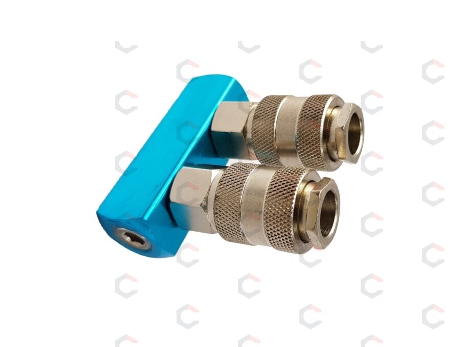 Oro paskirstytojas | 2 lizdai | 1/4" (AH12002) Oro paskirstytojas | 2 lizdai | 1/4" (AH12002)