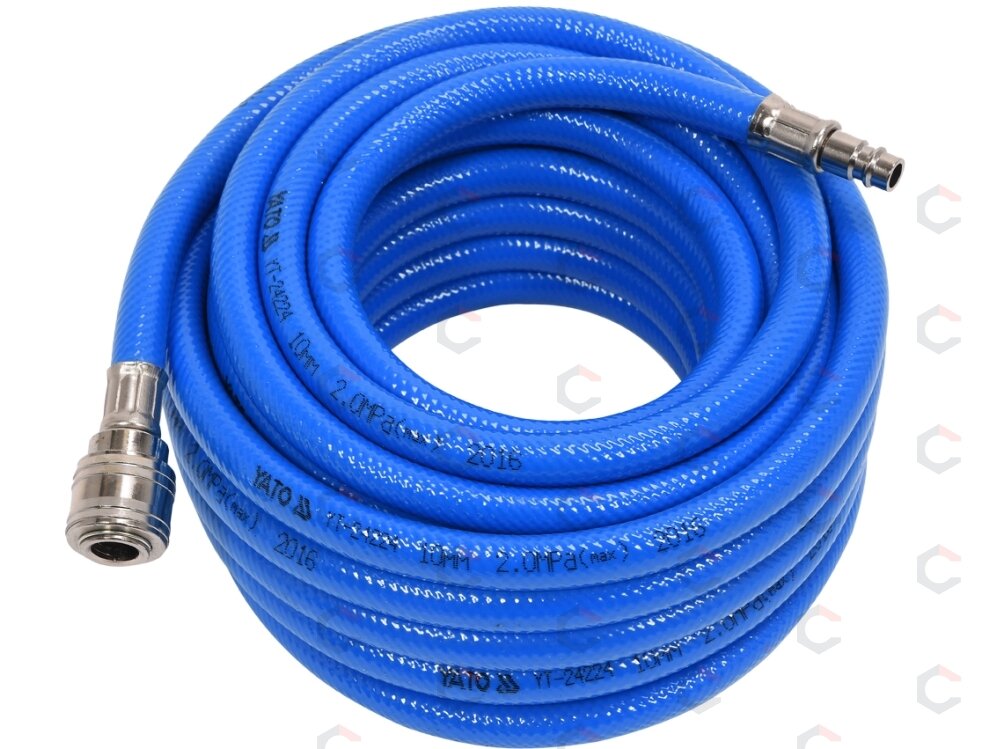 Oro žarna su antgaliais | 10 mm x 10 m (YT-24224) Oro žarna su antgaliais | 10 mm x 10 m (YT-24224)