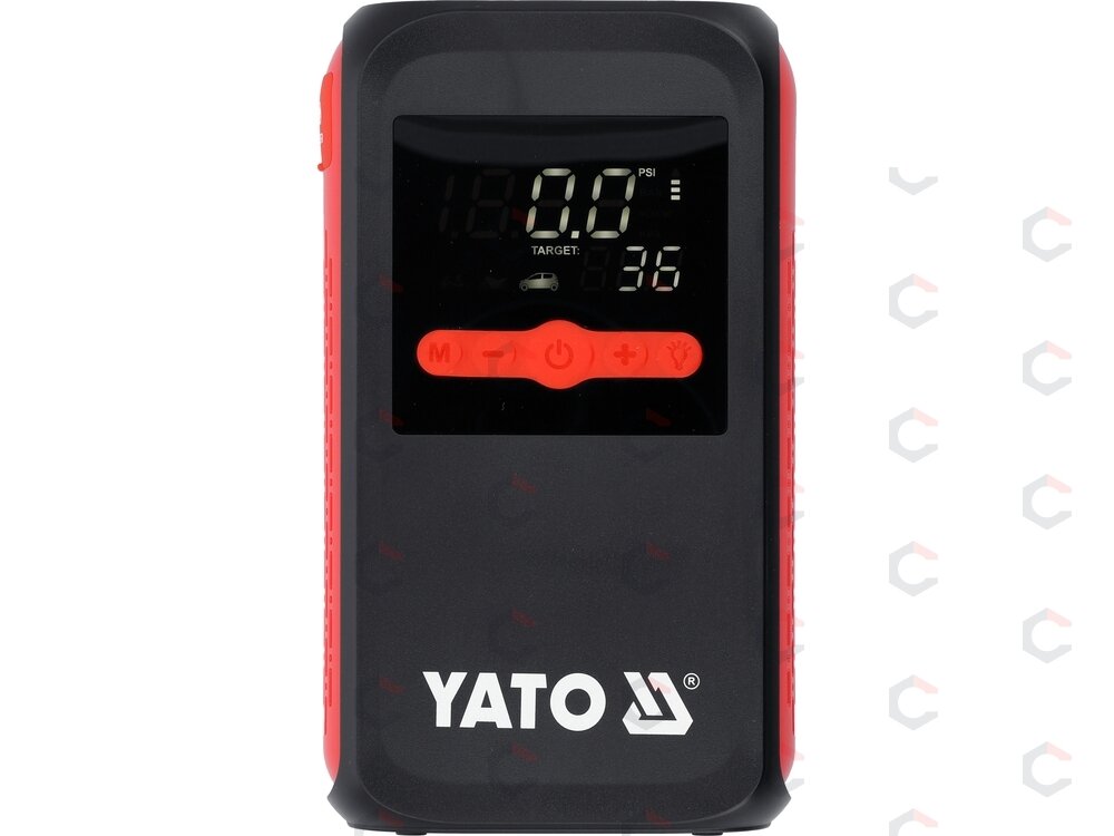 Paleidimo įrenginys su kompresoriumi | 12 V | 12000 mAh | pikinė srovė 600 A (YT-83086) 1 Paleidimo įrenginys su kompresoriumi | 12 V | 12000 mAh | pikinė srovė 600 A (YT-83086) 1