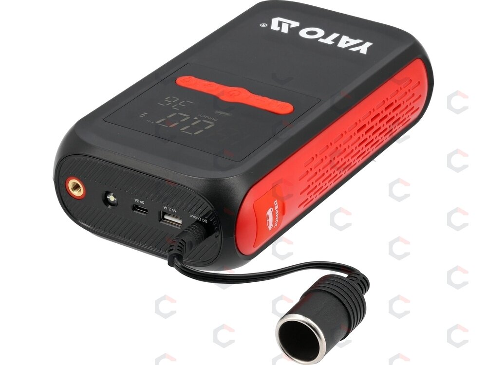 Paleidimo įrenginys su kompresoriumi | 12 V | 12000 mAh | pikinė srovė 600 A (YT-83086) 9 Paleidimo įrenginys su kompresoriumi | 12 V | 12000 mAh | pikinė srovė 600 A (YT-83086) 9