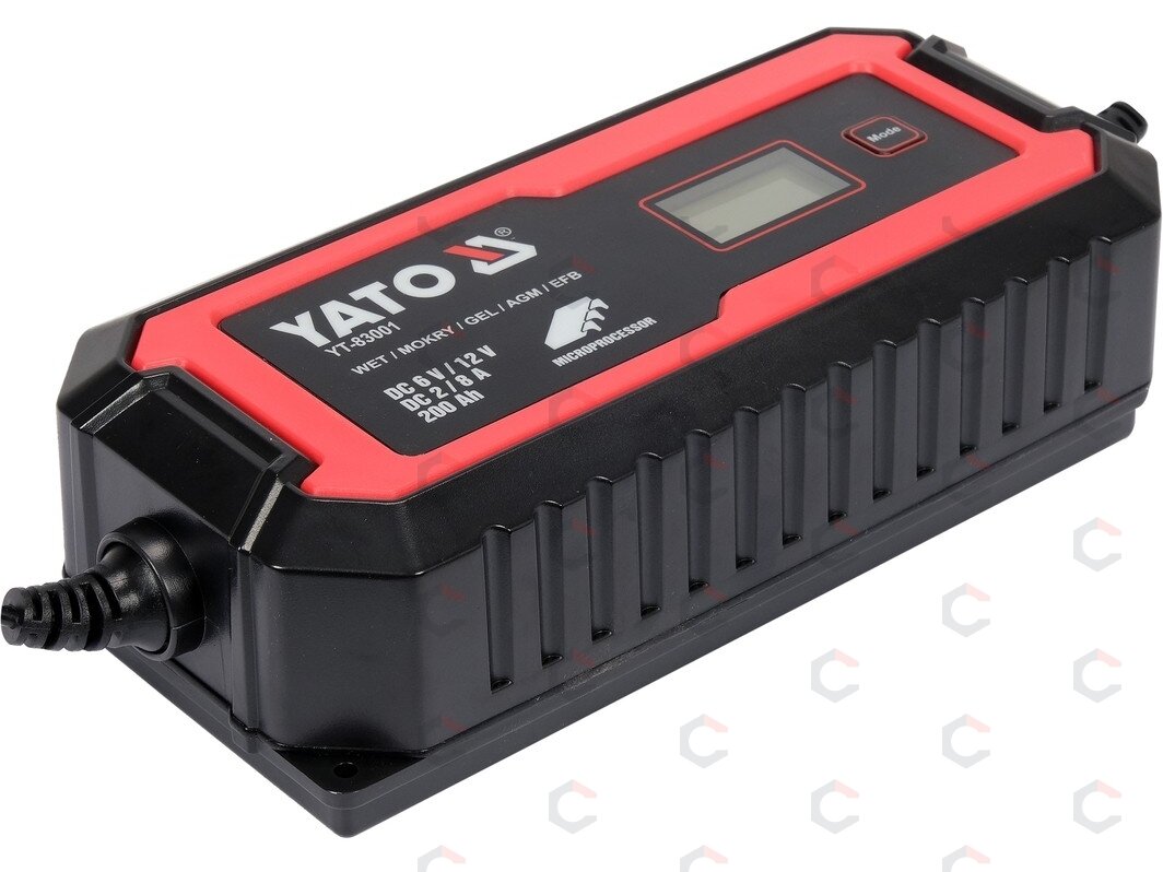 Pakrovėjas akumuliatoriams | 6 V / 12 V, mikroprocesorinis | LCD, AGM/GEL/EFB (YT-83001) Pakrovėjas akumuliatoriams | 6 V / 12 V, mikroprocesorinis | LCD, AGM/GEL/EFB (YT-83001)