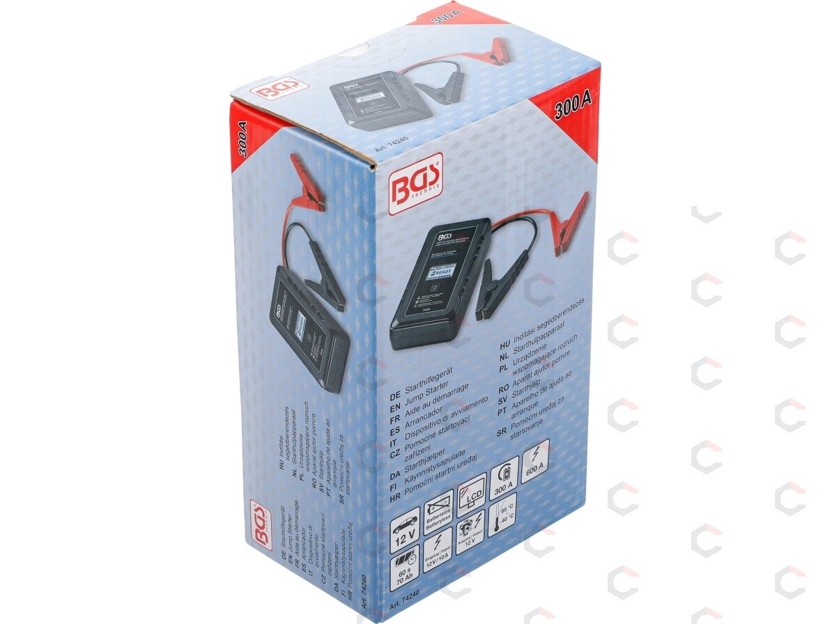 Paleidėjas / užvedėjas | Be baterijų | Ultra-Capacitor Technologie | 12 V / 300 A / 600 A (74240) 6
